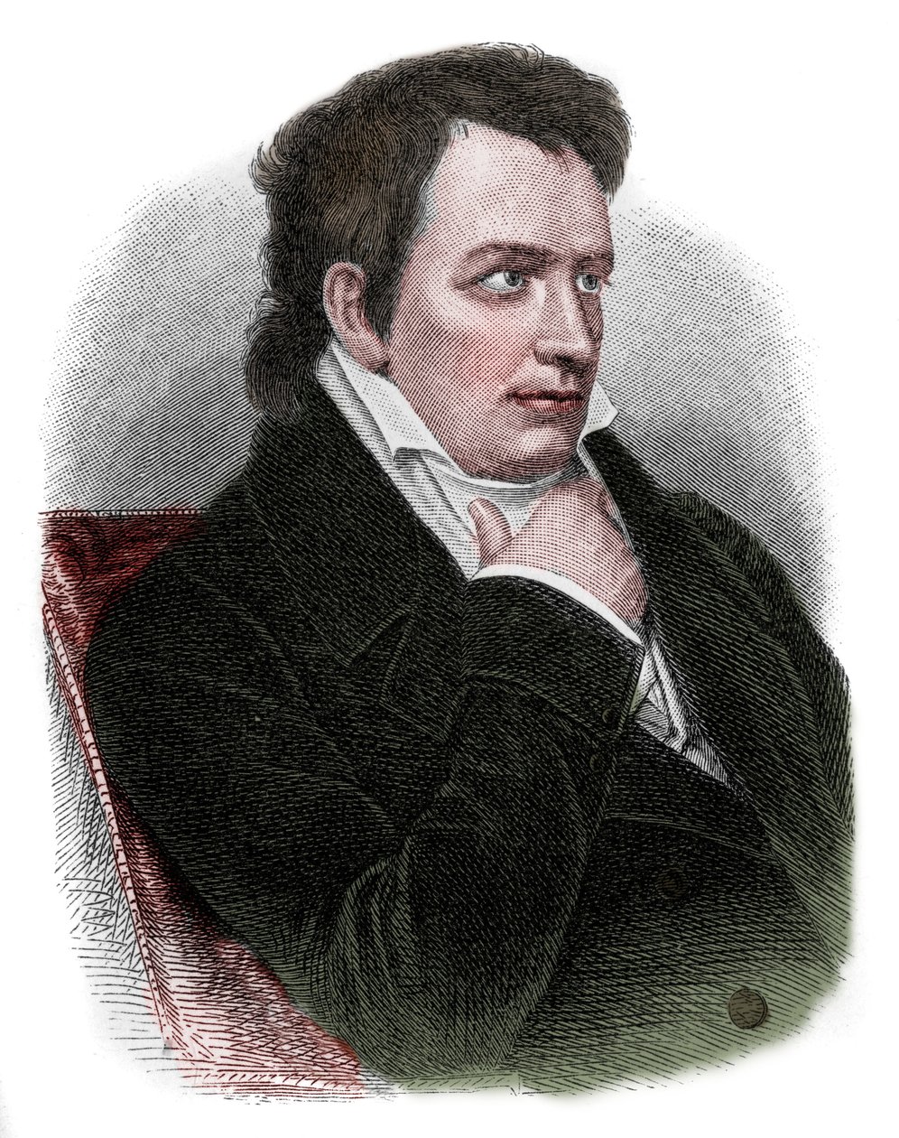 Ritratto di Johann Ludwig Tieck (1773-1853), poeta, traduttore, editore, romanziere e critico tedesco del movimento romantico da Unknown artist
