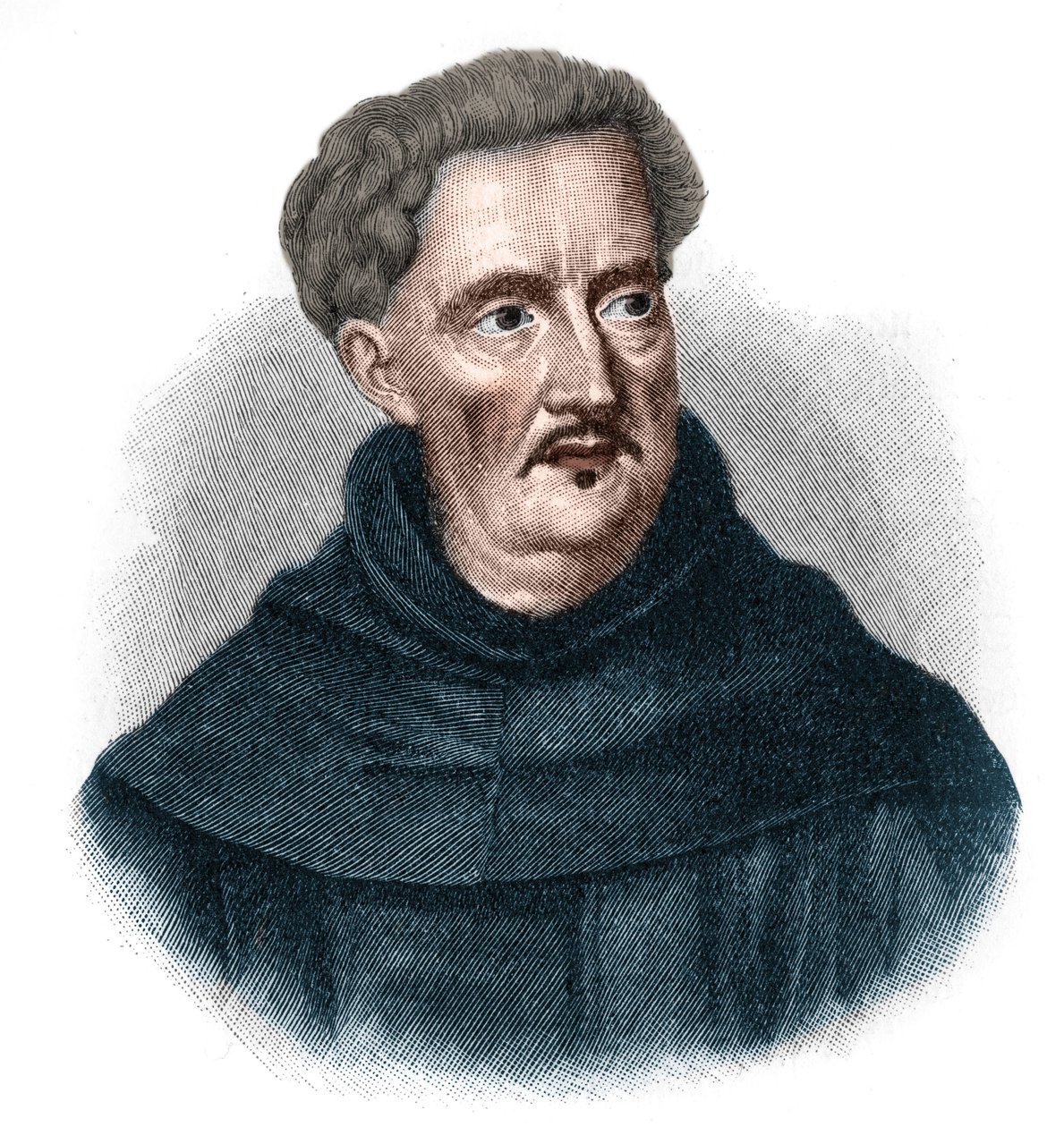 Ritratto di Johann Ulrich Megerle, detto Abraham a Sancta Clara (1607-1680). Predicatore popolare dell