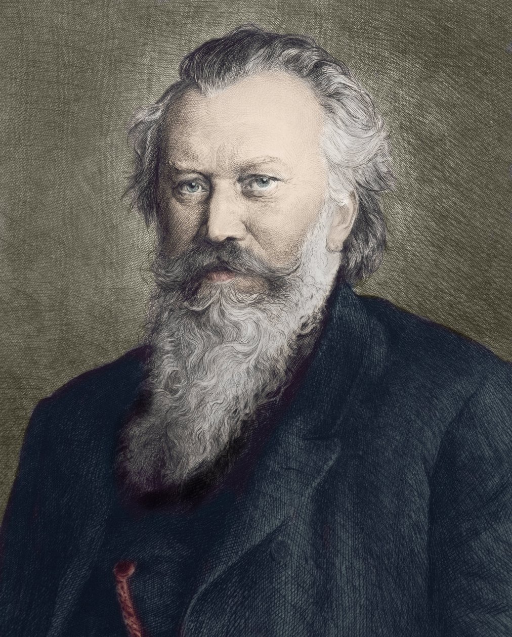 Ritratto di Johannes Brahms (1833 - 1897), compositore, pianista e direttore d