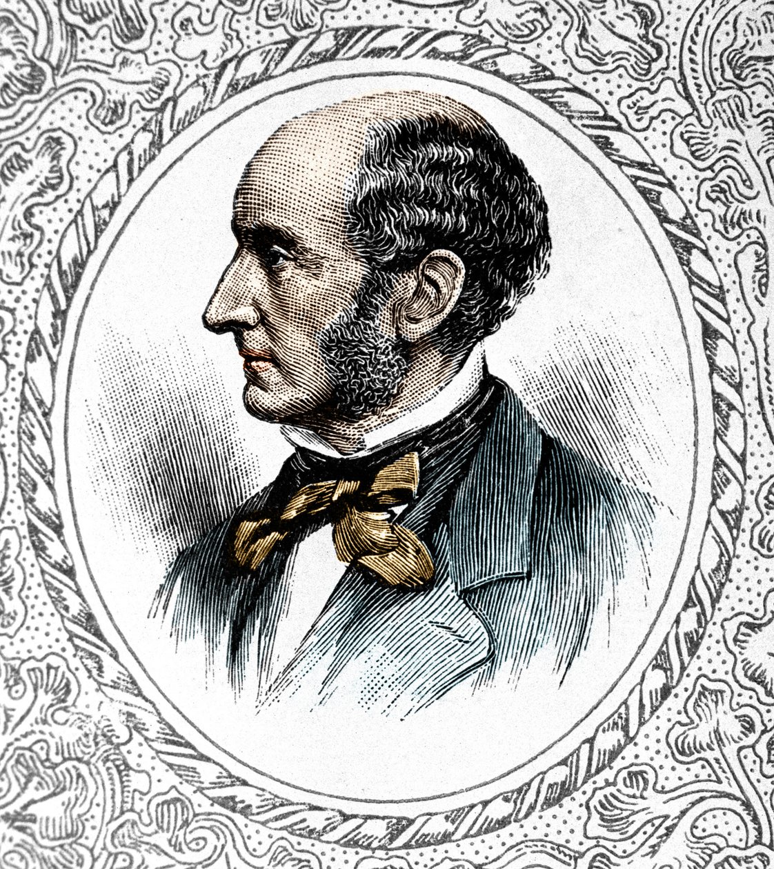 Ritratto di John Stuart Mill. Filosofo ed economista britannico (1806-1873) da Unknown artist