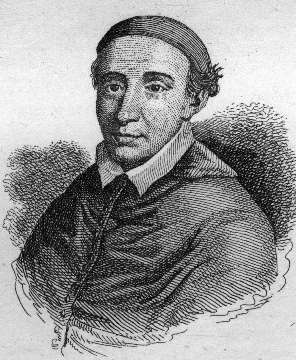 Ritratto di Giovanni de La Balue (1421-1491) Cardinale Vescovo di Evreux e Amonier del Re Luigi XI. Incisione del 1835. da Unknown artist