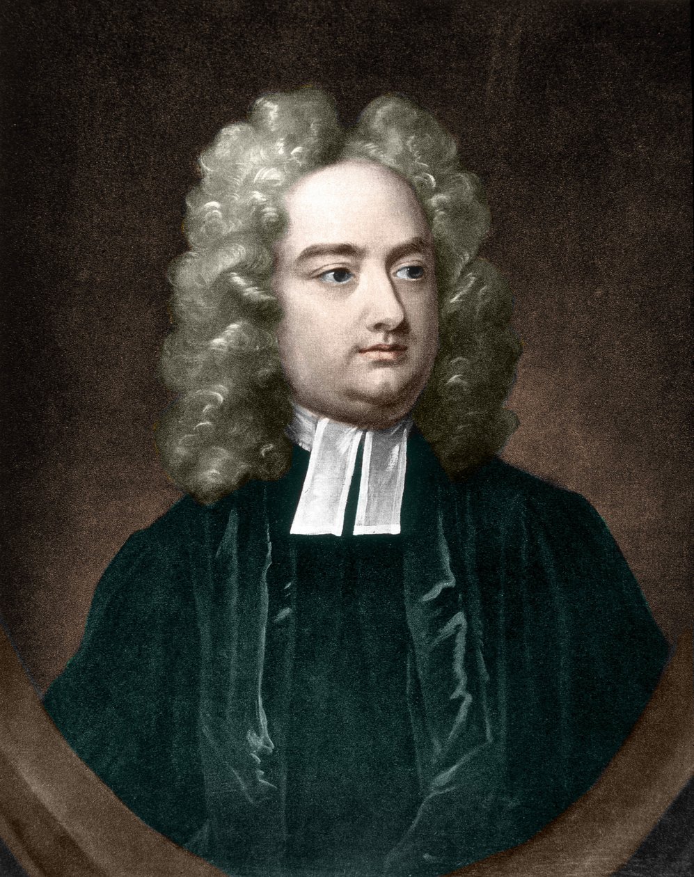 Ritratto di Jonathan Swift, scrittore irlandese (1667-1745). da Unknown artist