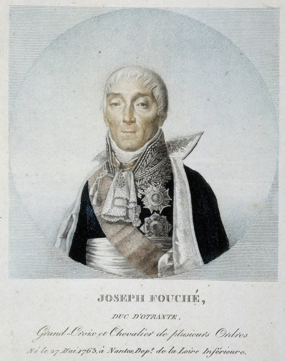 Ritratto di Joseph Fouché, Duca di Otranto, Gran Croce e Cavaliere di diversi ordini da Unknown artist