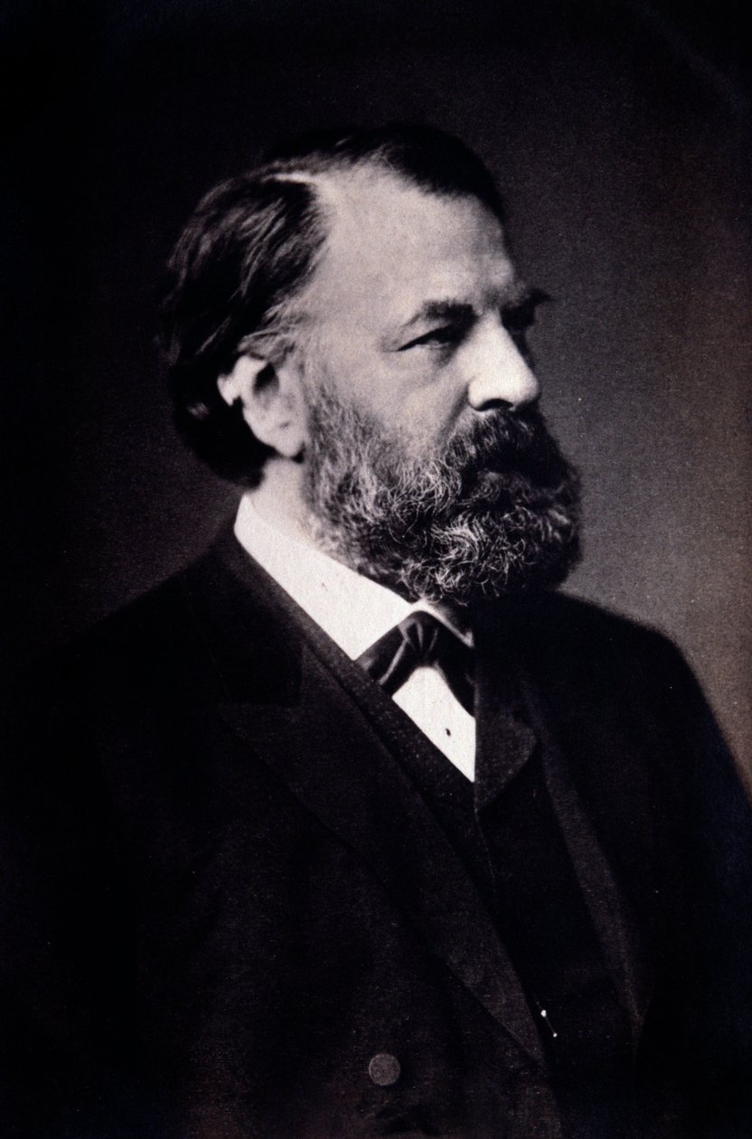 Ritratto di Joseph Joachim (1831-1907) violinista, compositore e direttore ungherese Fotografia. Milano, biblioteca del conservatorio da Unknown artist