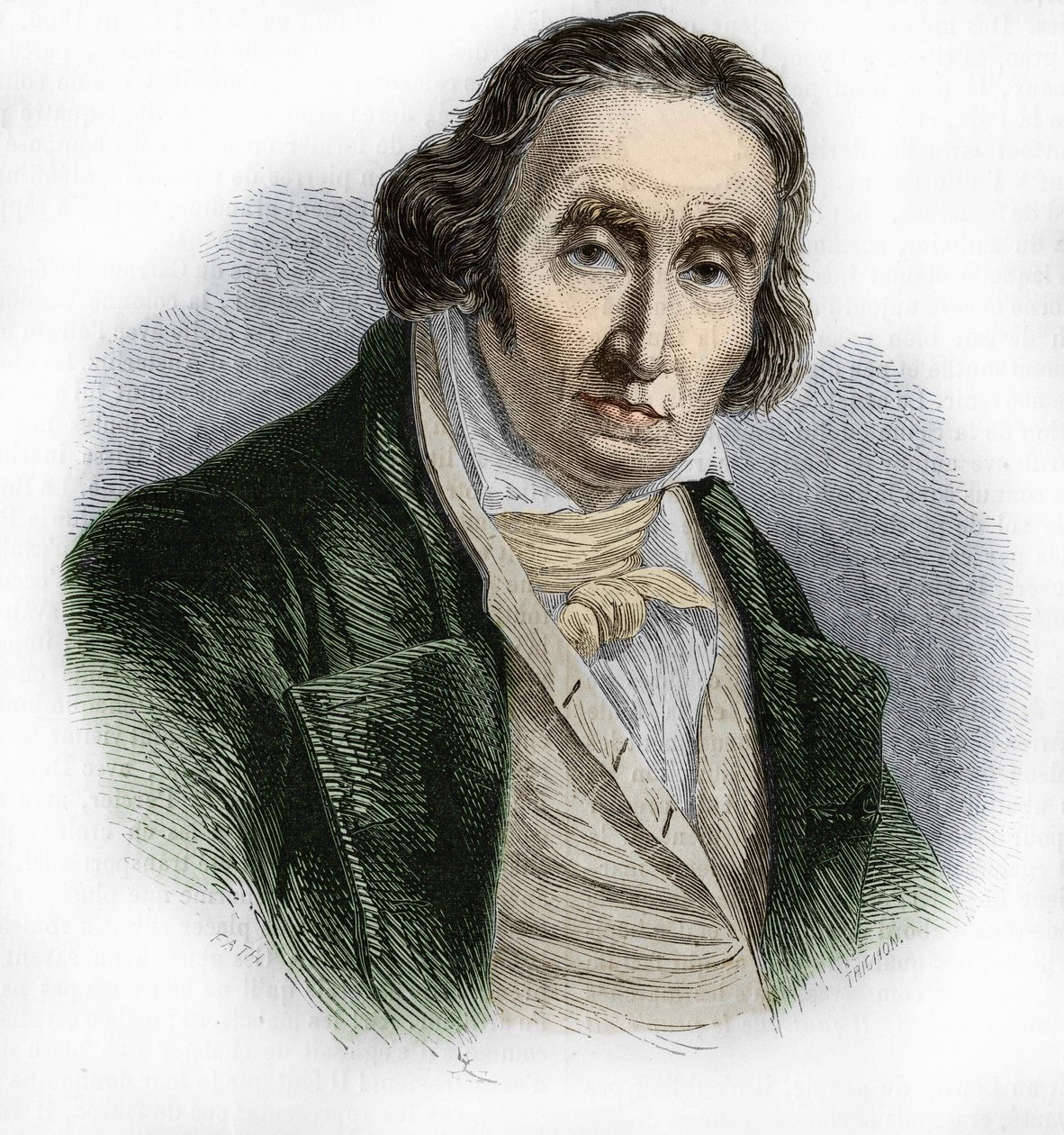 Ritratto di Joseph Marie Jacquard (1752-1834), meccanico francese inventore del telaio da Unknown artist