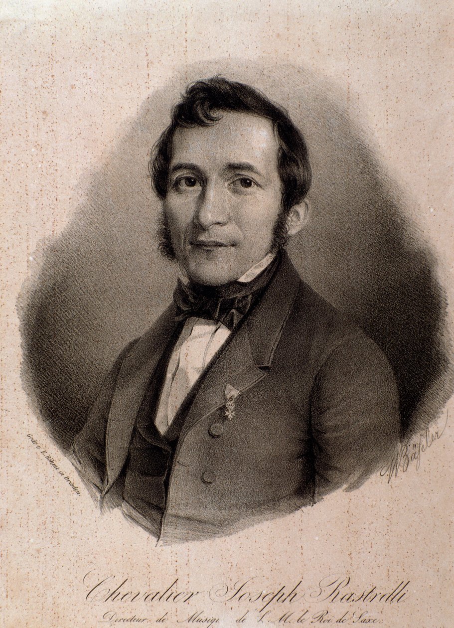 Ritratto di Joseph Rastrelli (incisione) da Unknown artist