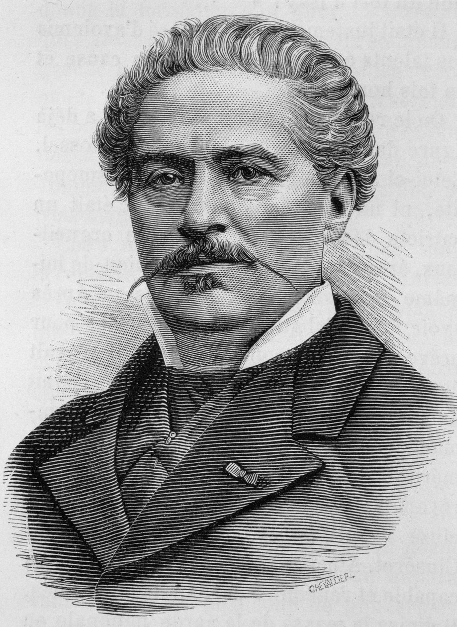 Ritratto di Jules Ducatel. Incisione del XIX secolo da Unknown artist