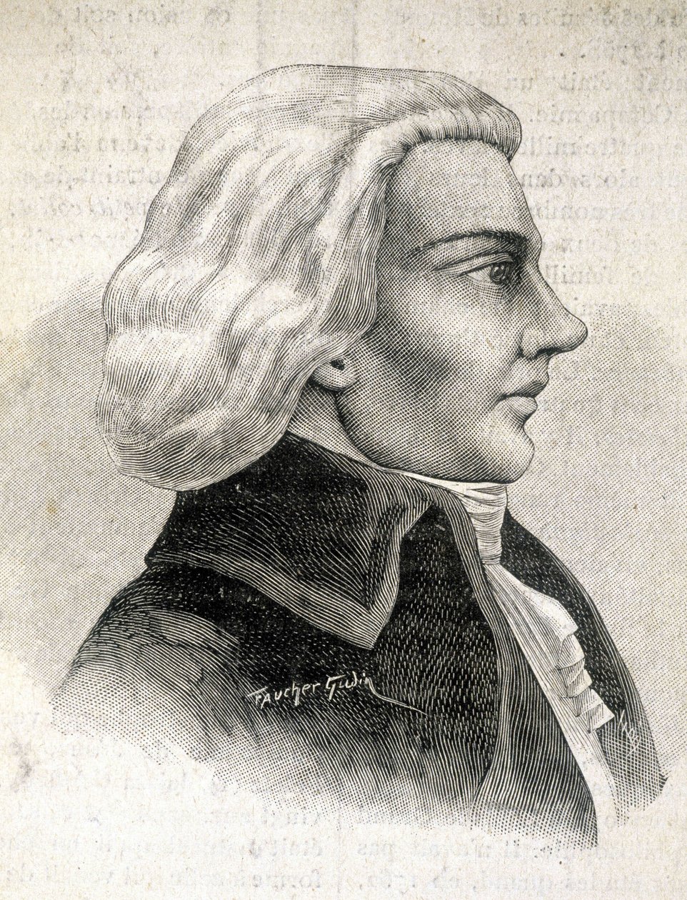 Ritratto di Julien-Louis Geoffroy, critico (1743 - 1814) - in "I Contemporanei", s.d. fine XIX secolo da Unknown artist