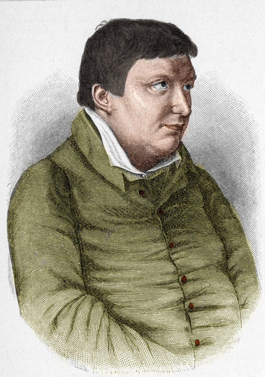 Ritratto di Karl Wilhelm Friedrich von Schlegel (1772-1829) filosofo, critico e scrittore tedesco del Movimento Romantico da Unknown artist