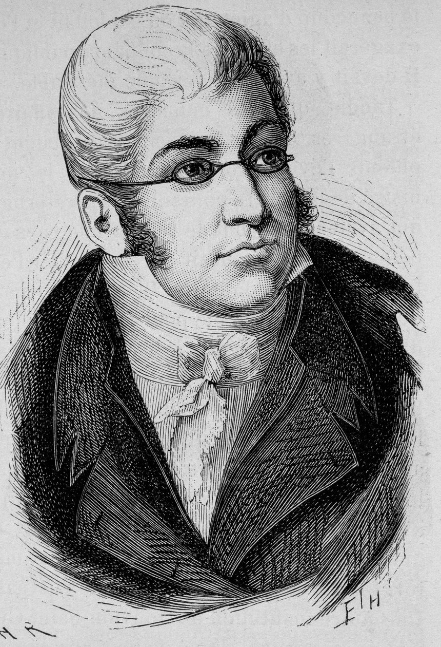 Ritratto di La Romiguière. Incisione della fine del XIX secolo in 