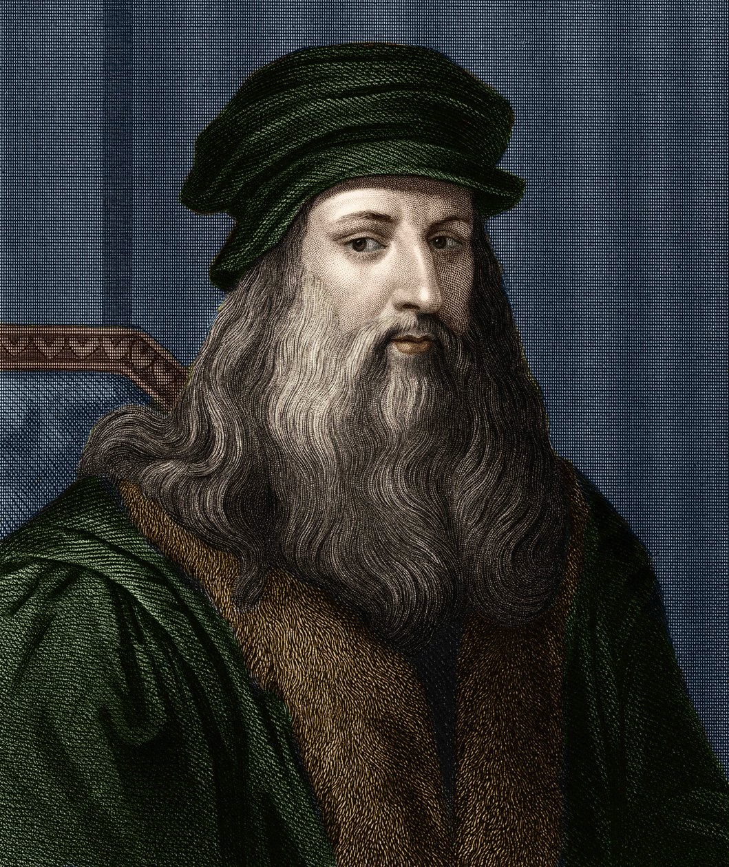 Ritratto di Leonardo da Vinci (1452-1519), pittore italiano da Unknown artist