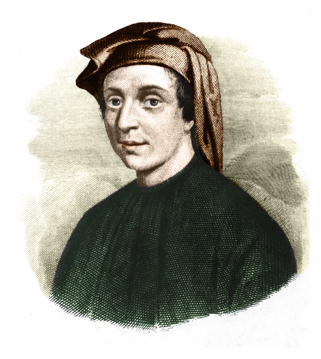 Ritratto di Leonardo Fibonacci (1170-1245). (Leonardo da Pisa). Matematico italiano da Unknown artist