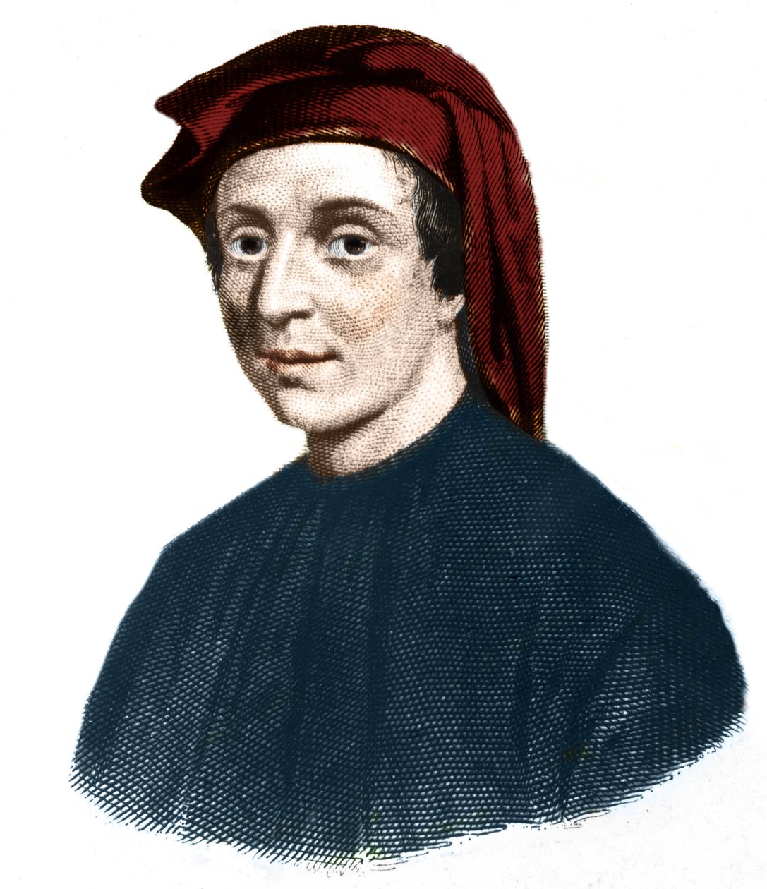 Ritratto di Leonardo Fibonacci (1170-1245). (Leonardo da Pisa). Matematico italiano. da Unknown artist