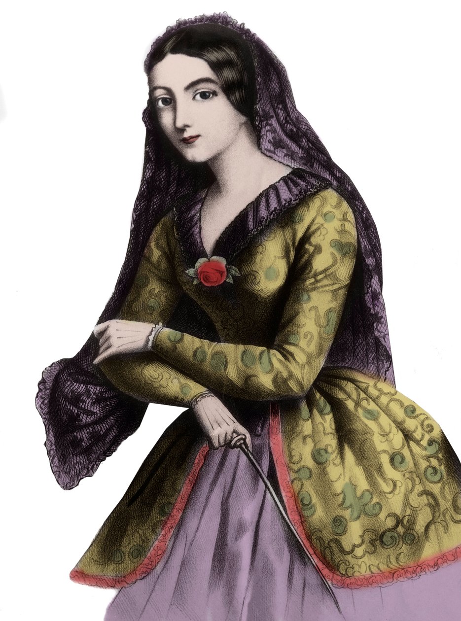 Ritratto di Lola Montez (1821-1861) (Marie Dolores Eliza Rosanna Gilbert), danzatrice esotica e cortigiana, nota come l