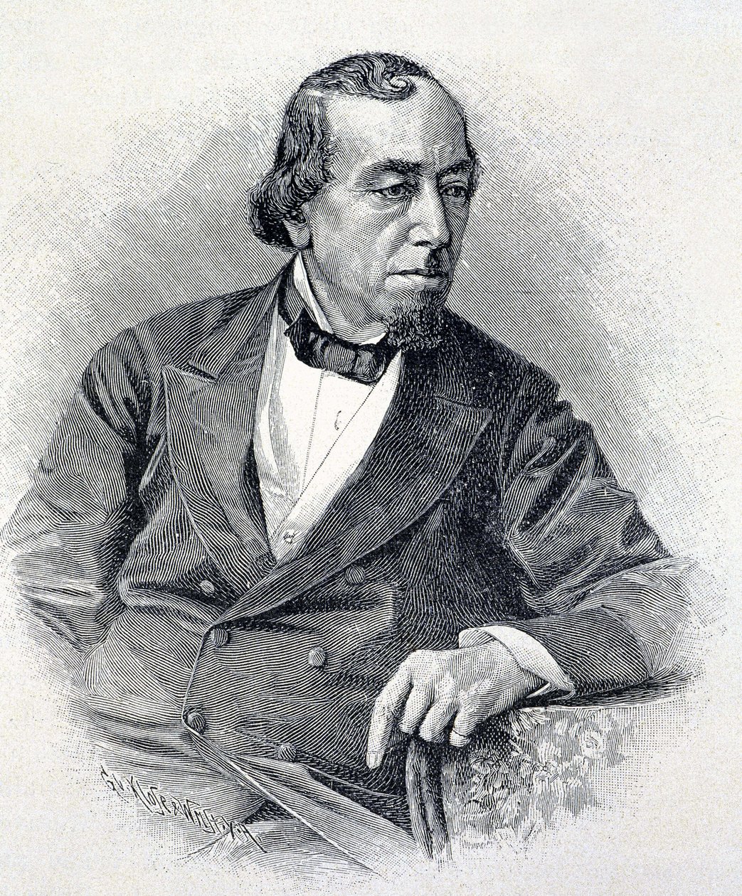 Ritratto di Lord Beaconsfield, Benjamin Disraeli da Unknown artist