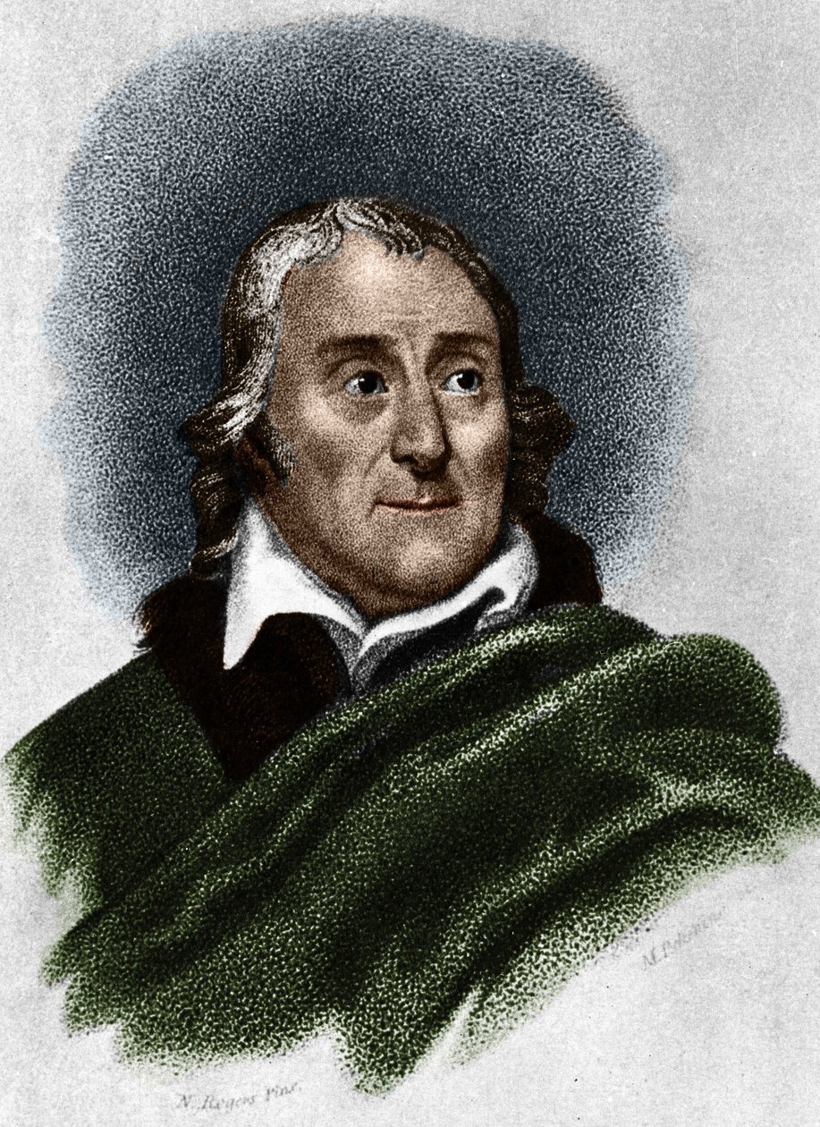Ritratto di Lorenzo da Ponte (1749-1838) librettista e scrittore italiano di origine ebraica. da Unknown artist