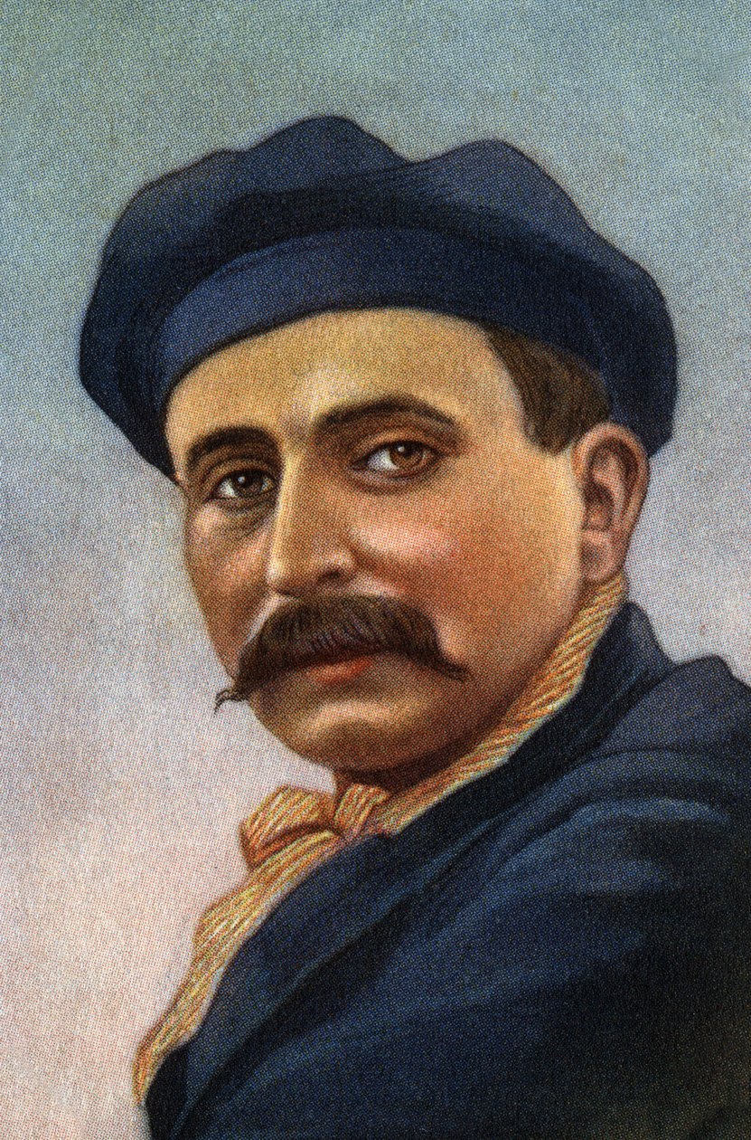 Ritratto di Louis Bleriot (1872-1936), aviatore e industriale francese. da Unknown Artist