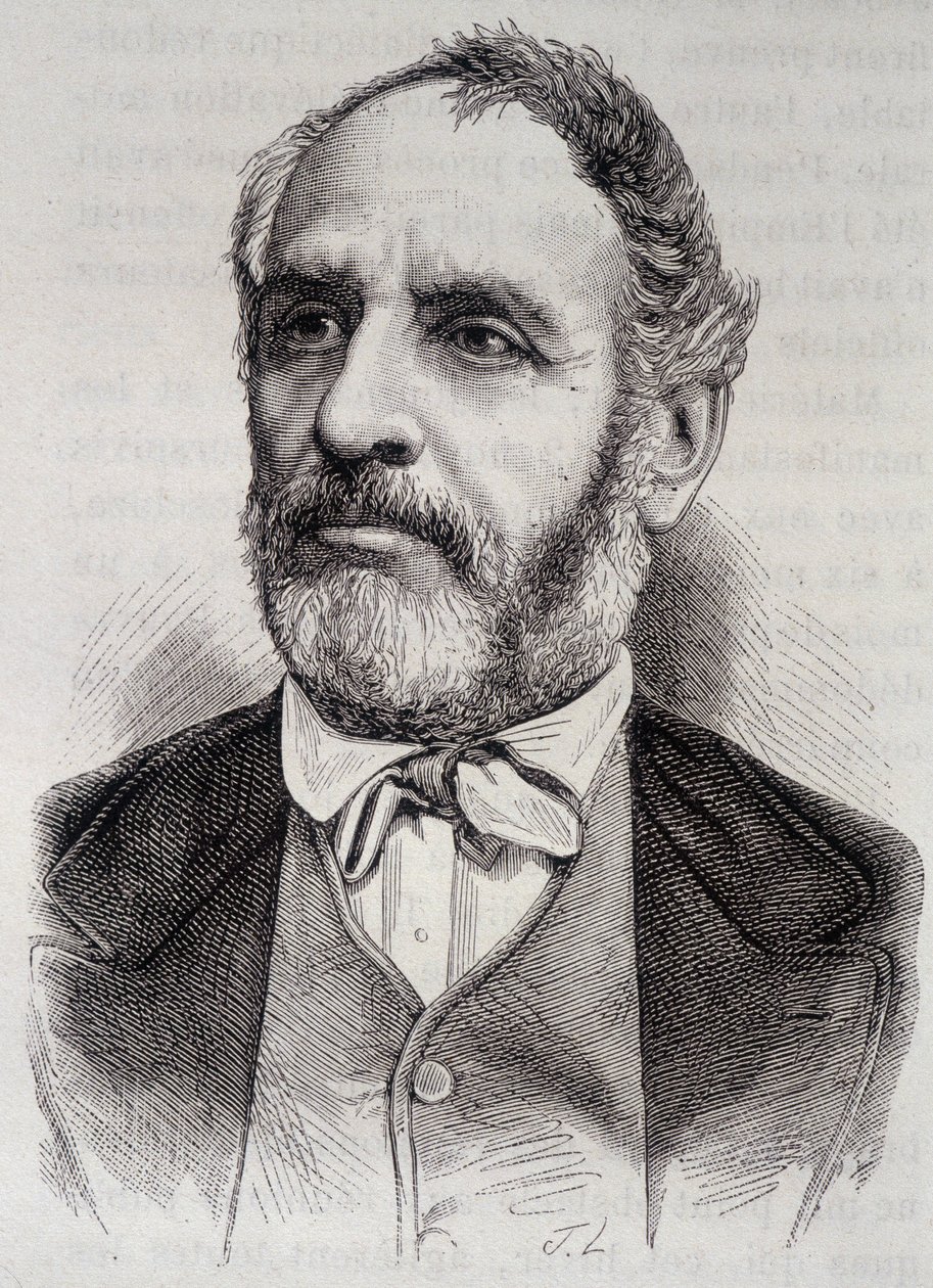 Ritratto di Louis Charles Delescluze, giornalista e politico francese (1809-1871) da Unknown artist