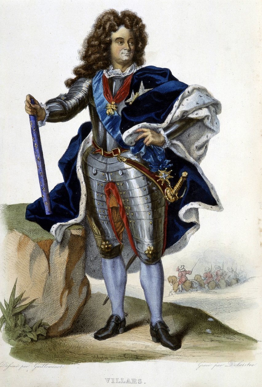 Ritratto di Louis Claude Hector Duca di Villars, maresciallo di Francia (1653-1734) - in 