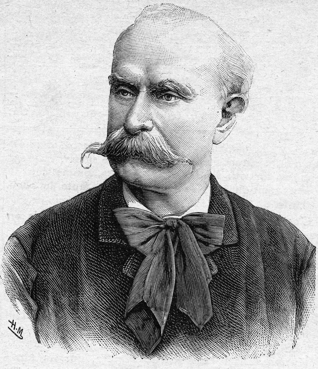 Ritratto di Louis Etienne Ernest Reyer, compositore francese (1823-1909). da Unknown artist