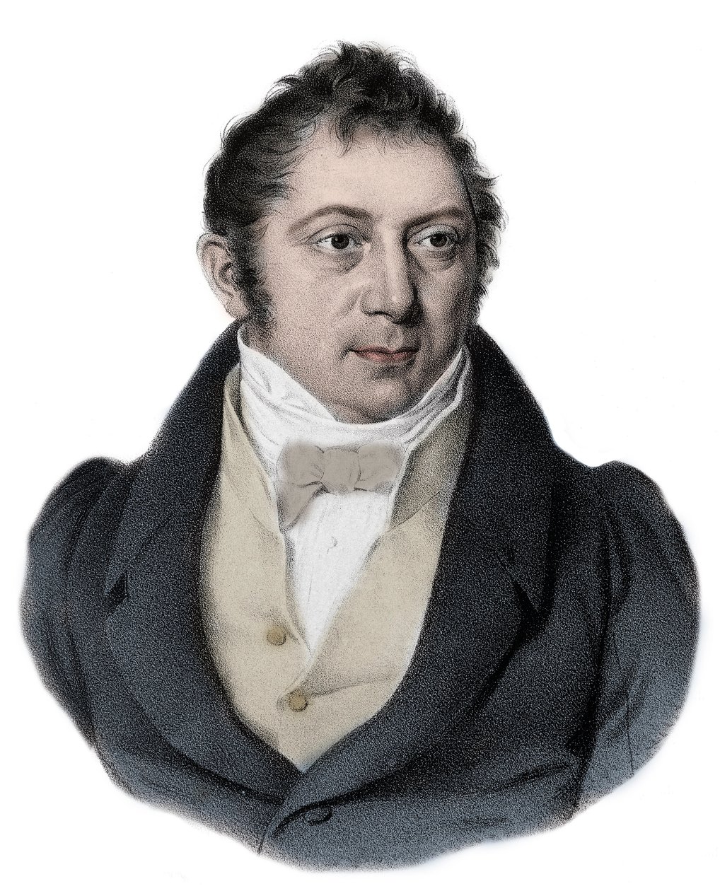Ritratto di Louis Ludwig Spohr (1784 - 1859) compositore, violinista e direttore d