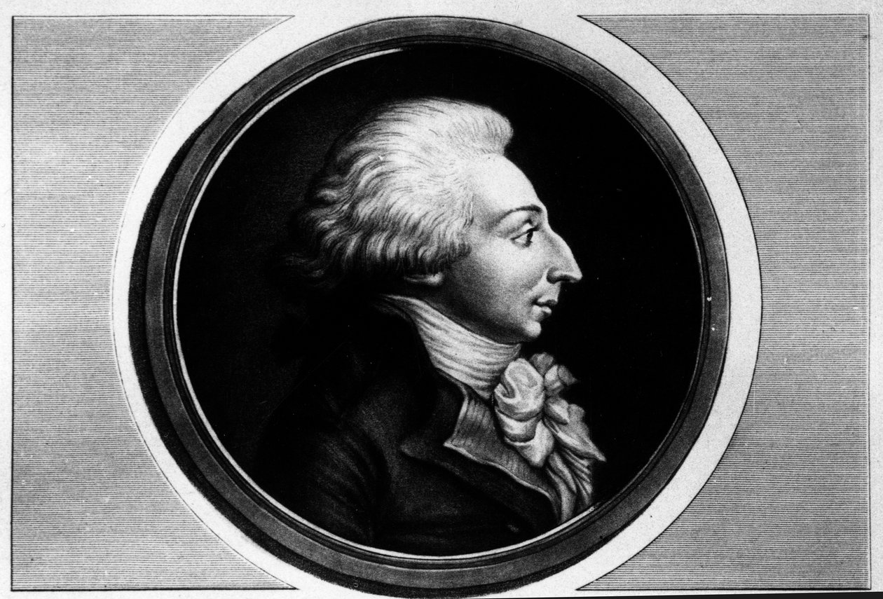 Ritratto di Louis Michel Lepeletier, Marchese di Saint-Fargeau (Saint Fargeau), deputato della Convenzione (1760-1793). Incisione nella "Collezione completa di dipinti storici della rivoluzione francese, in tre volumi." 1804 da Unknown artist