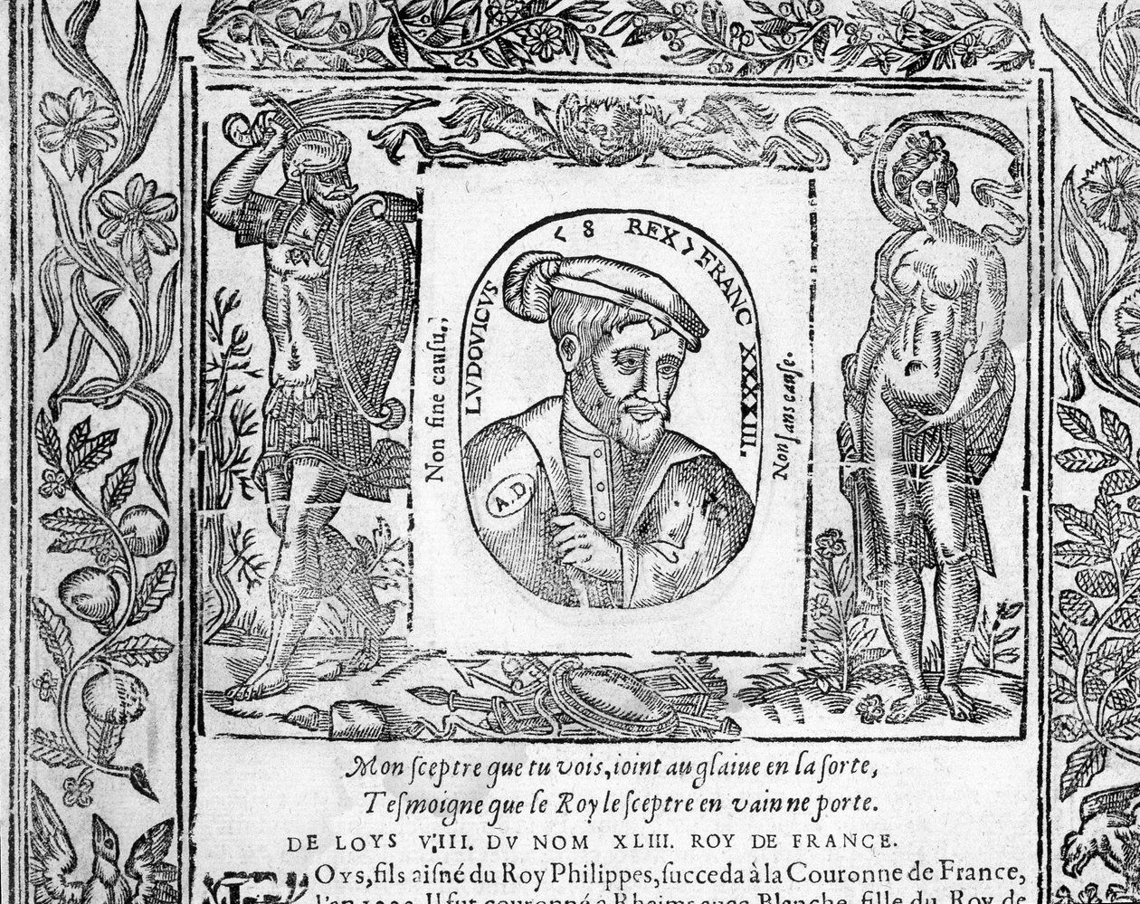 Ritratto di Luigi VIII Il Leone Re di Francia dal 1223 al 1226 da Unknown artist