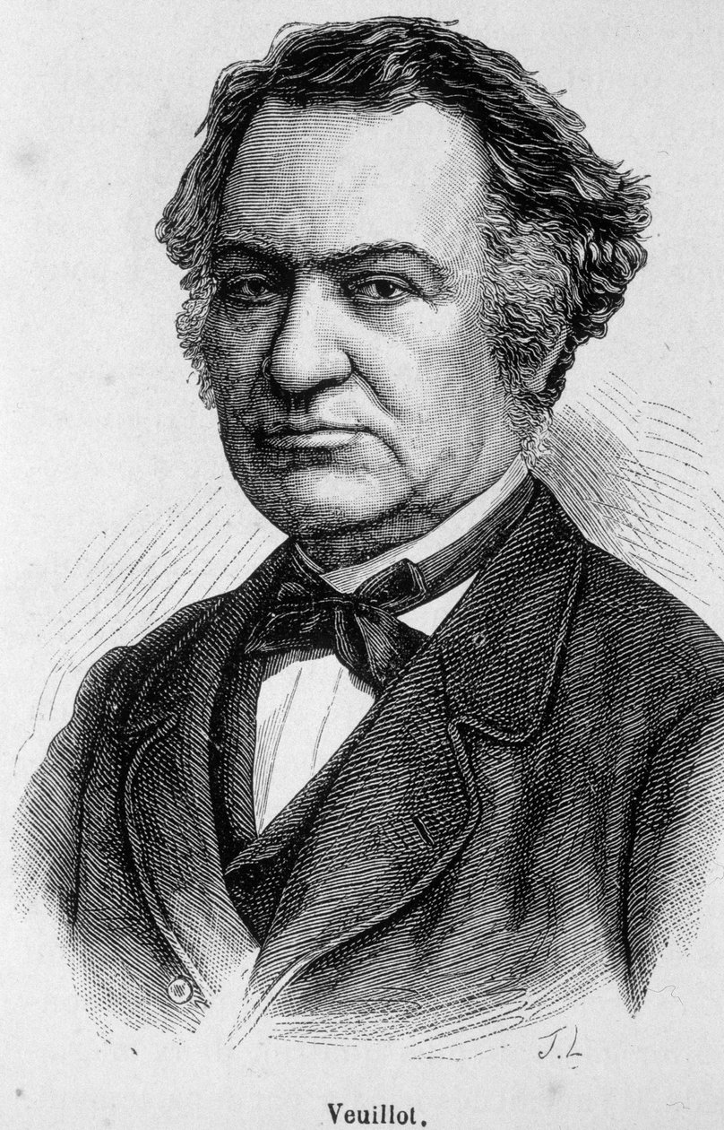 Ritratto di Louis Veuillot, giornalista cattolico francese (1813-1883), collaboratore e redattore di "L