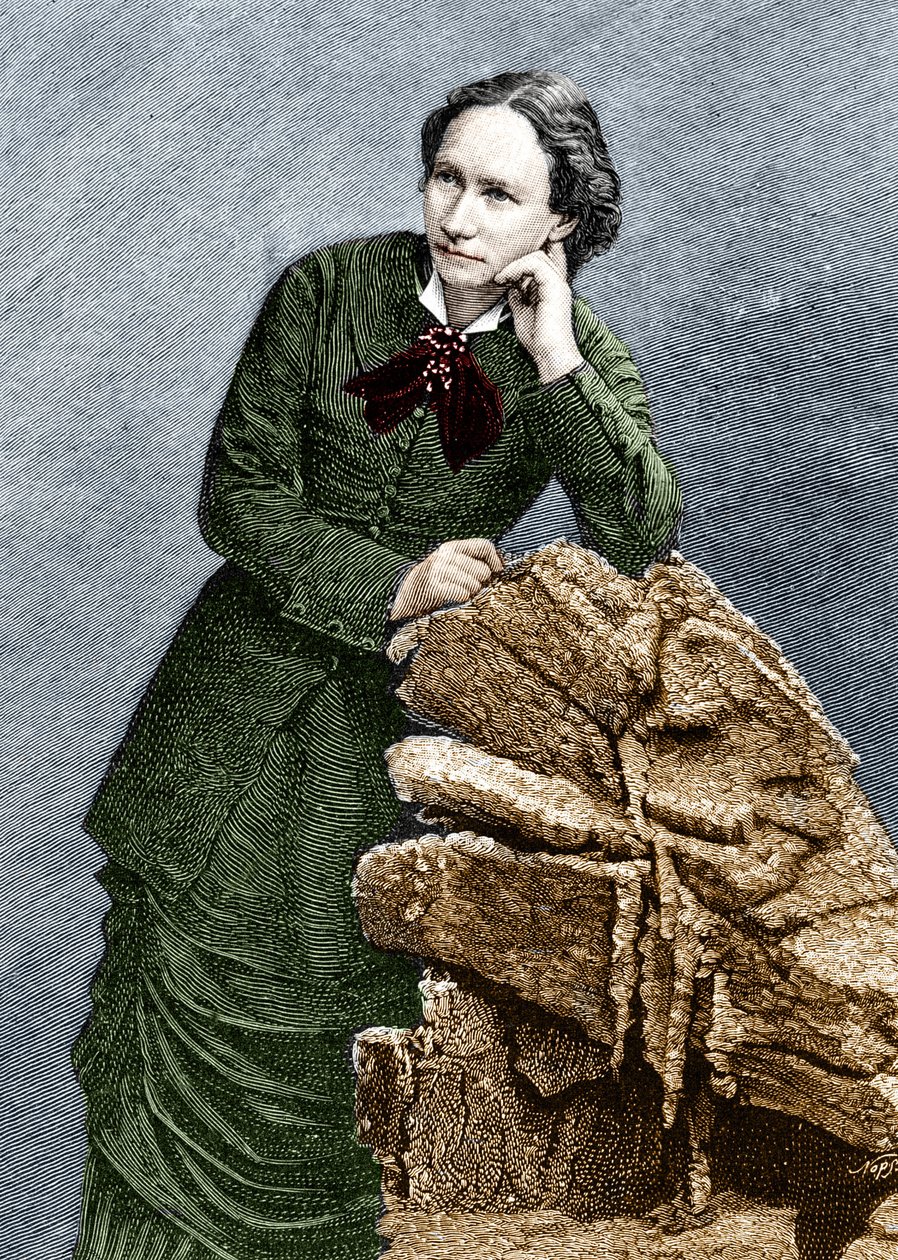Ritratto di Louise Michel (1830 - 1905) durante la sua deportazione a Noumea in Nuova Caledonia. 1873-1880 da Unknown artist