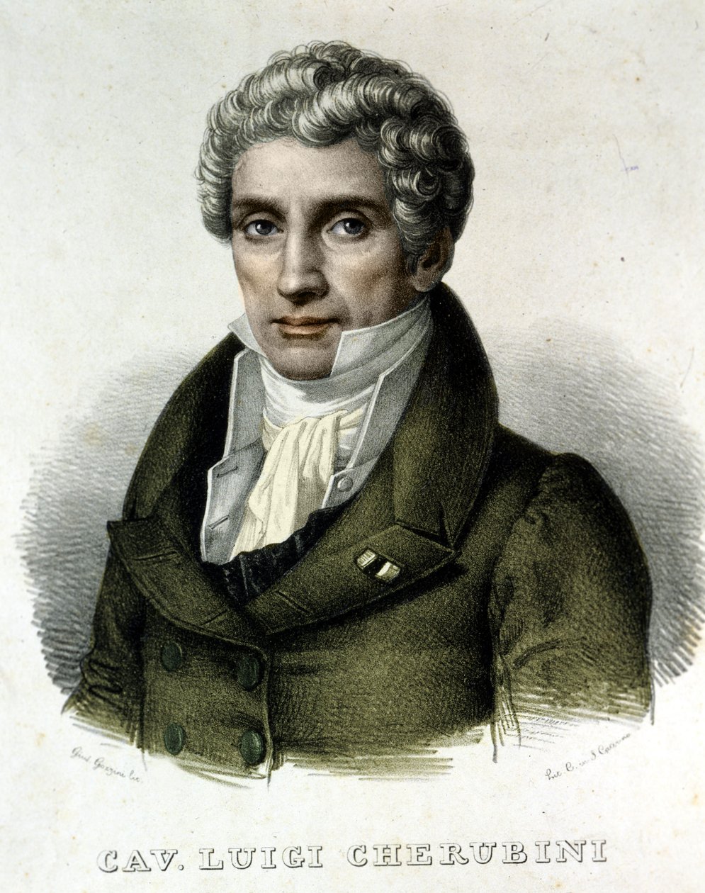 Ritratto di Luigi Cherubini, compositore italiano da Unknown artist