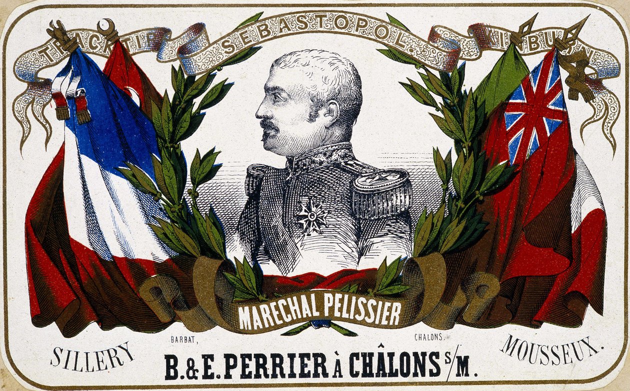 Ritratto di Maresciallo Pelissier su un