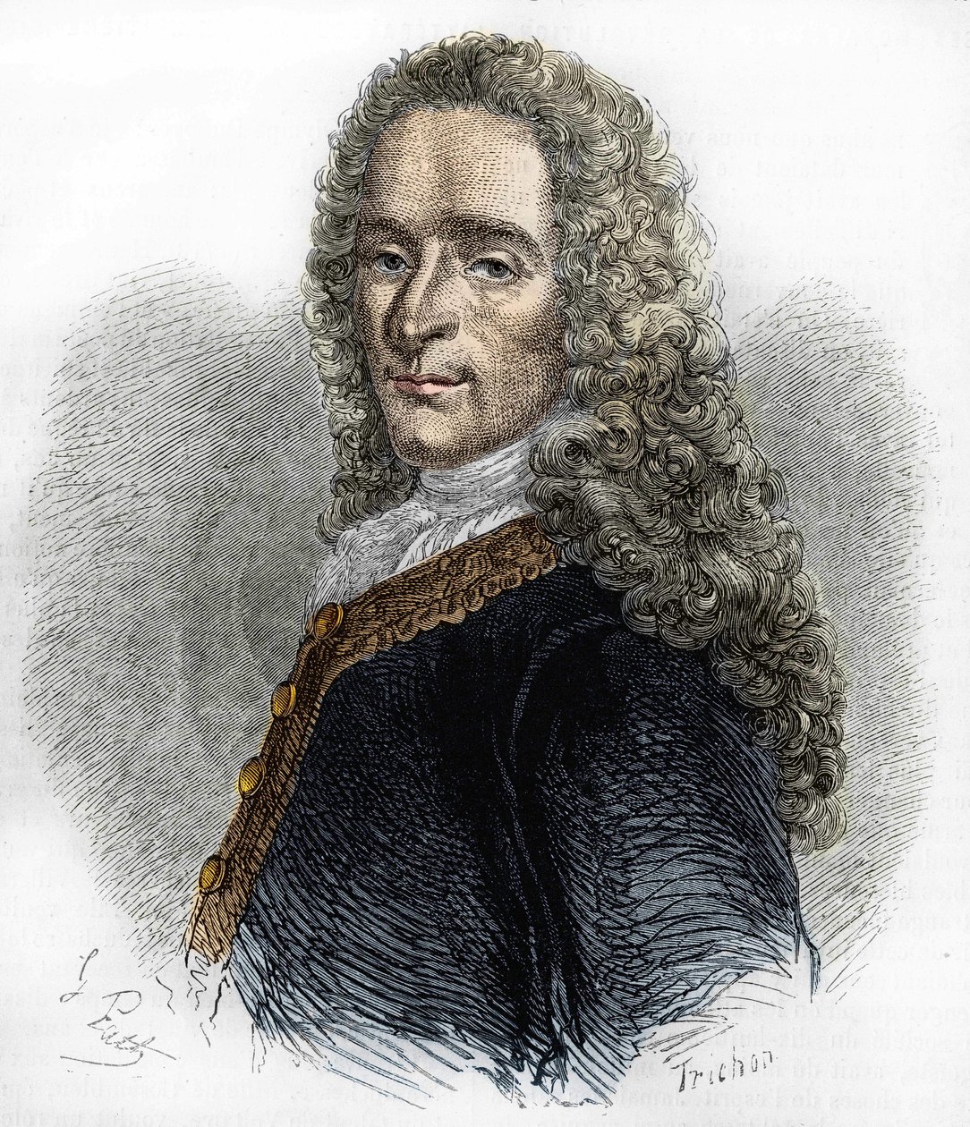 Ritratto di Marie-François Arouet de Voltaire (1695-1778), scrittore francese da Unknown artist