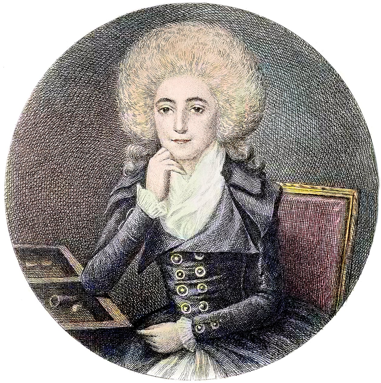 Ritratto di Marie Adrienne Francoise de Noailles, Marchesa de La Fayette da Unknown artist
