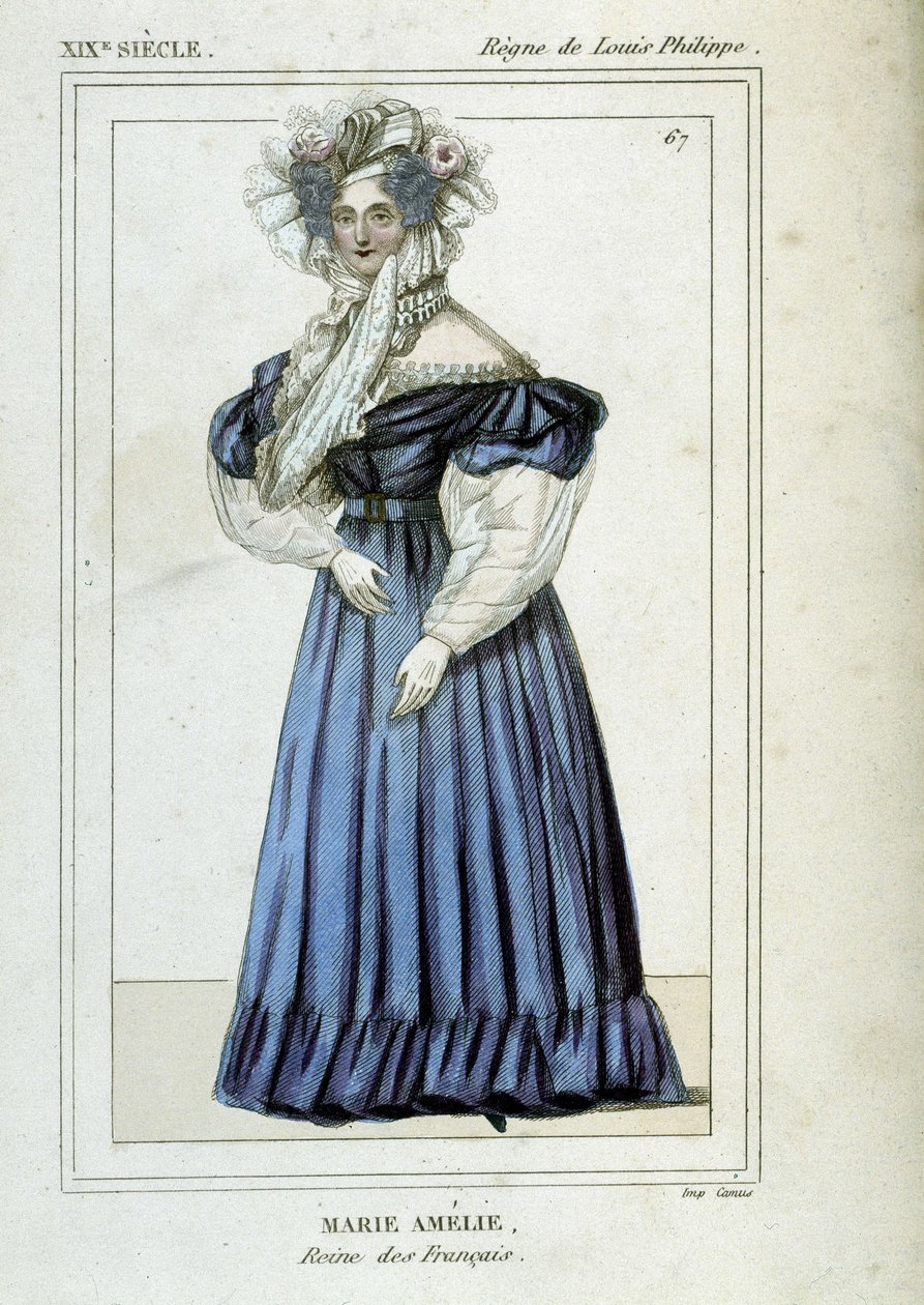 Ritratto di Marie Amelie de Bourbon (1782 - 1866), Regina dei Francesi, moglie di Luigi Filippo I da Unknown artist