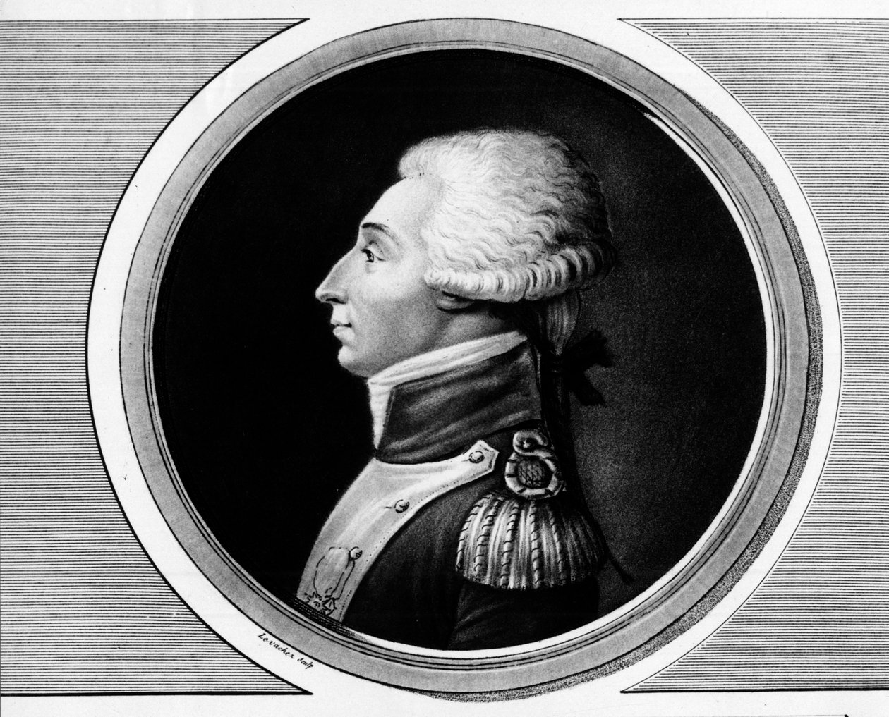 Ritratto di Marie Gilbert Mottier, Marchese de La Fayette da Unknown artist