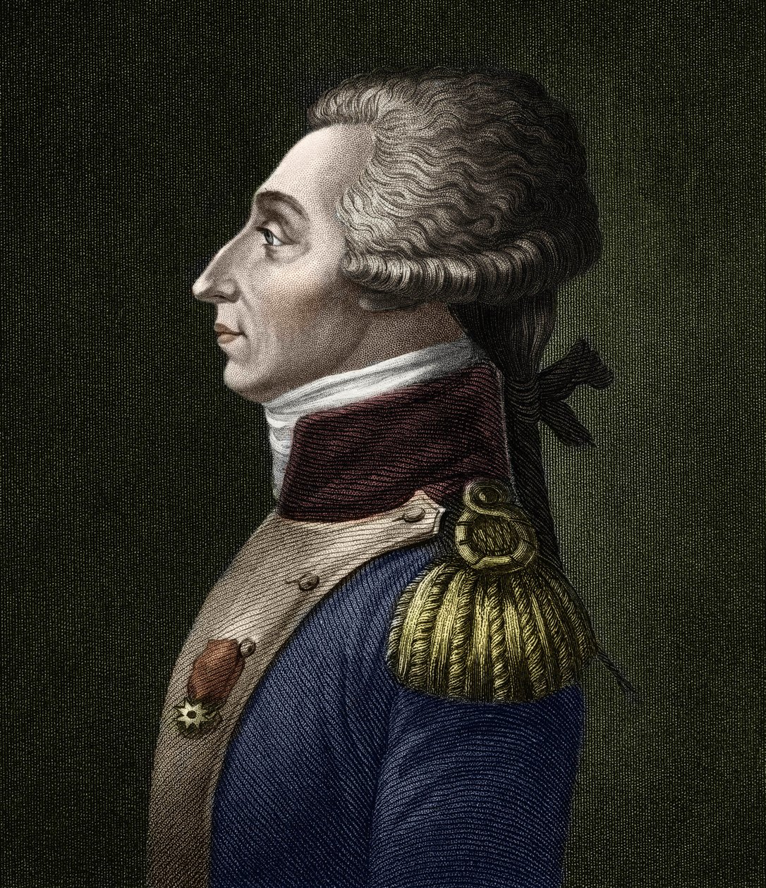 Ritratto di Marie Joseph Gilbert Motie Motier, Marchese de Lafayette (1757-1834), aristocratico e militare francese da Unknown artist