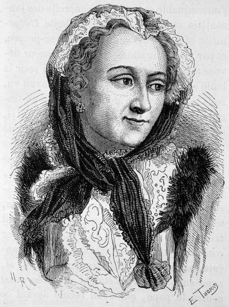 Ritratto di Maria Leszczyńska (1703 - 1768). Incisione della fine del XIX secolo in 