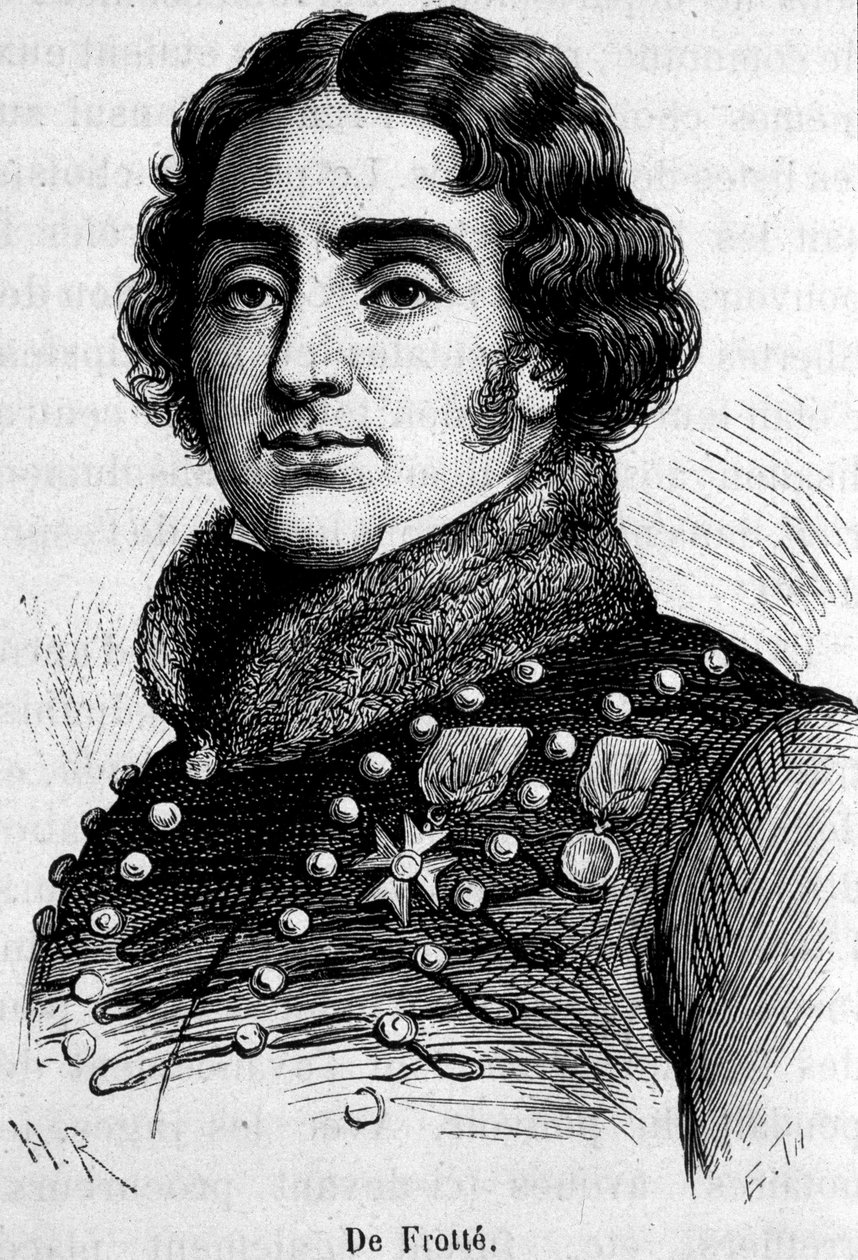 Ritratto di Marie Pierre Louis, Conte De Frotté (1755-1800), capo della chouannerie normanna, fucilato da Bonaparte da Unknown artist