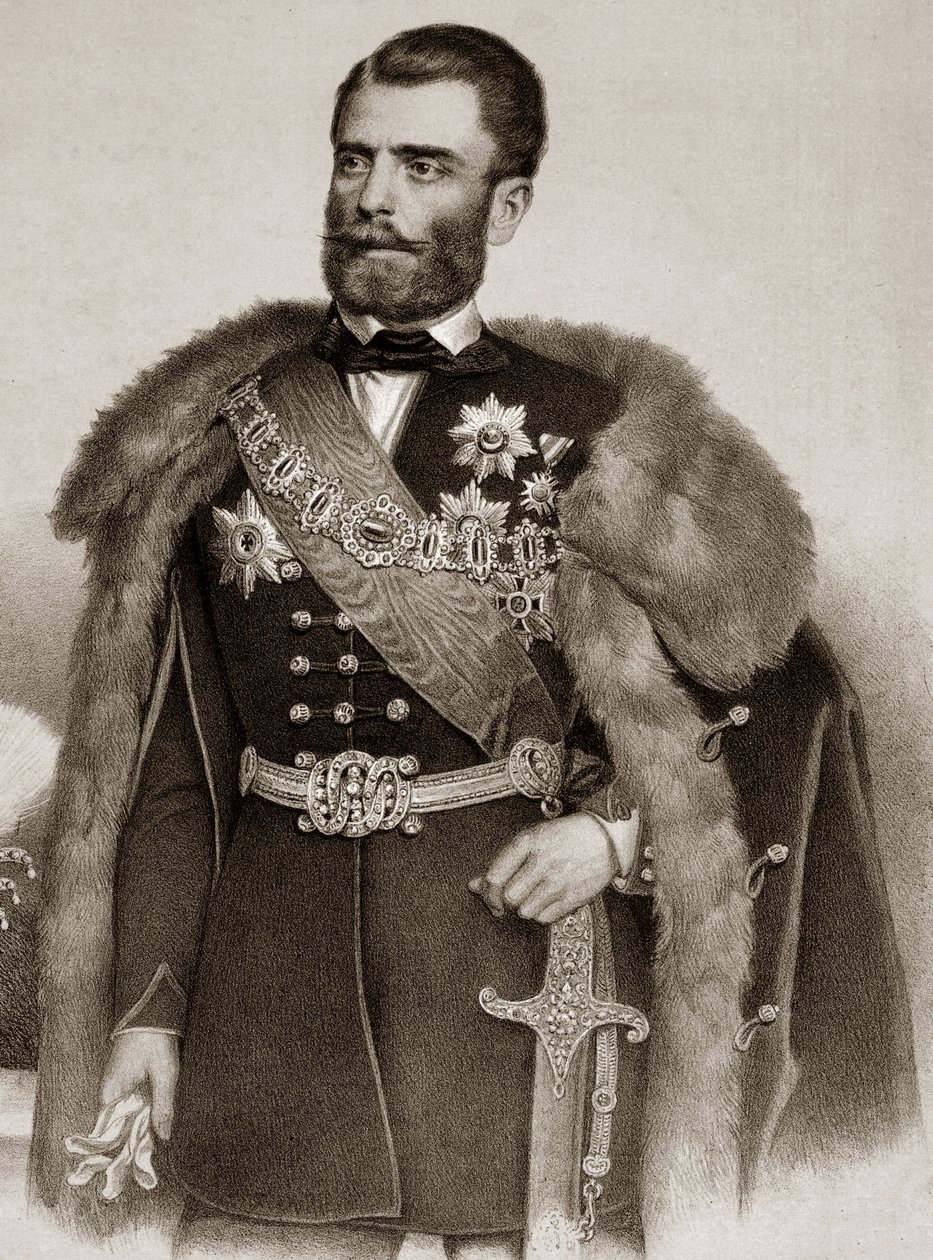 Ritratto di Michele III Obrenovic (1823-1868) Principe di Serbia da Unknown artist