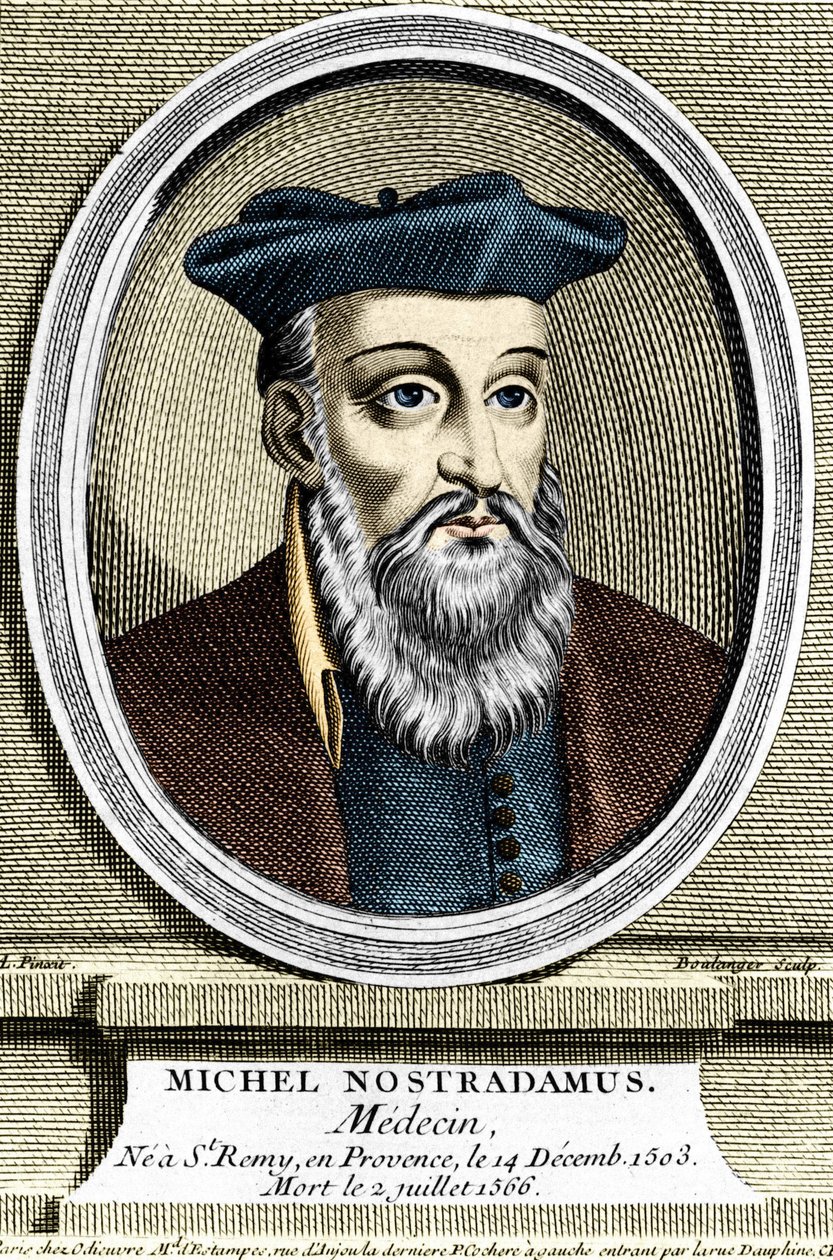 Ritratto di Michel Nostradamus, medico e astrologo da Unknown artist