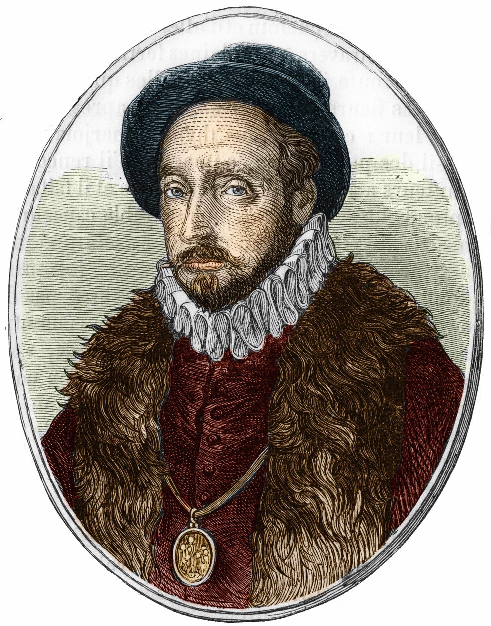Ritratto di Michel de Montaigne (1533-1592), scrittore francese da Unknown artist