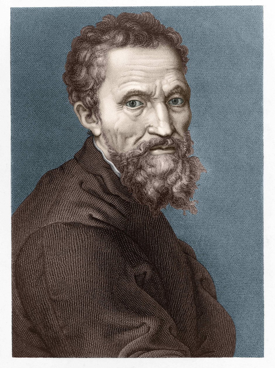 Ritratto di Michelangelo Buonarroti detto Michelangelo da Unknown artist