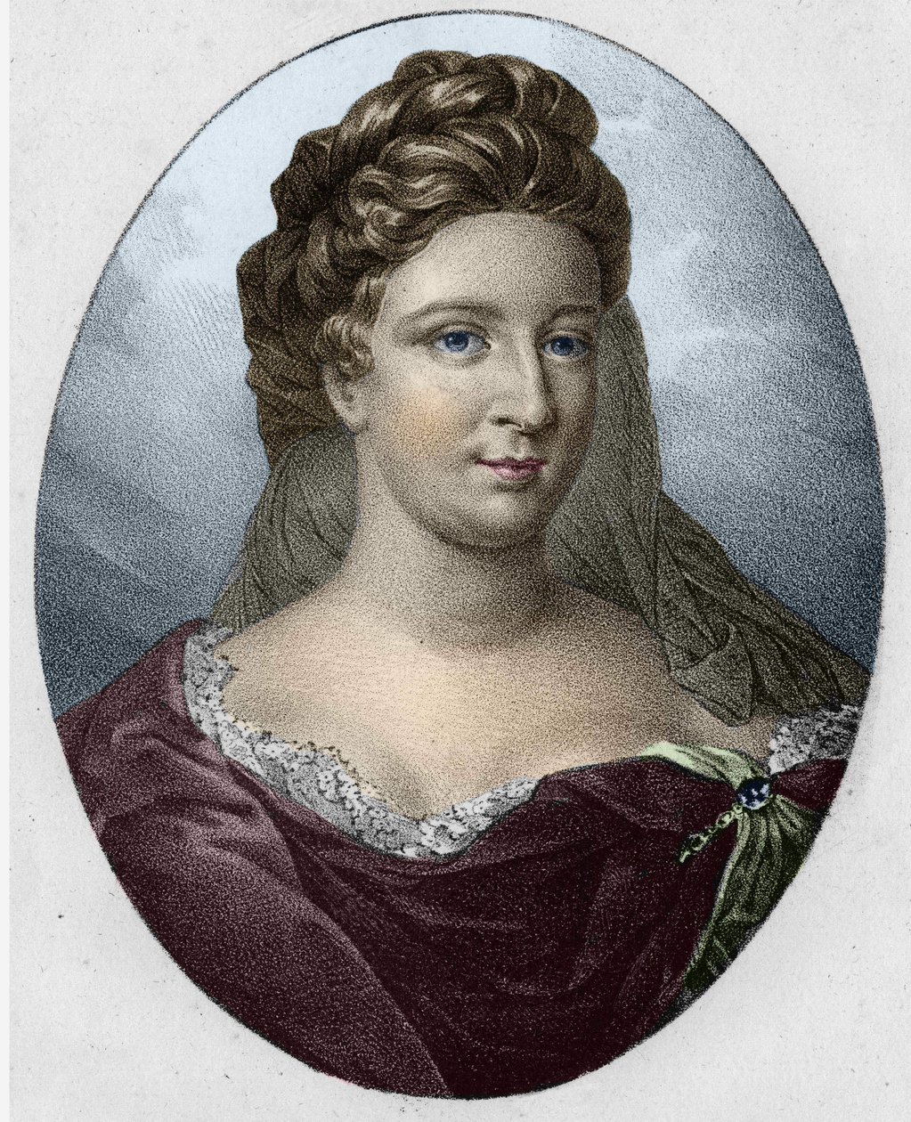Ritratto di Madame Antoinette Deshoulières (1634-1694) da Unknown artist