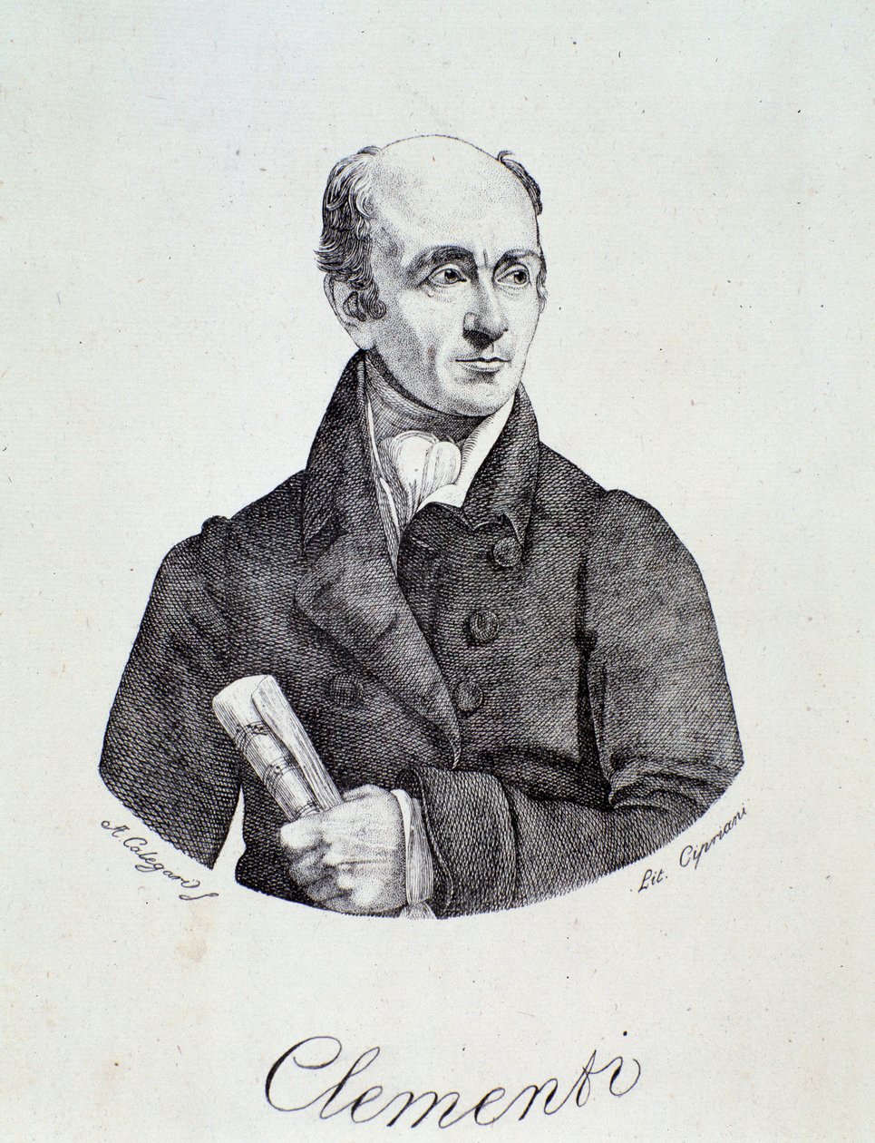 Ritratto di Muzio Clementi (incisione) da Unknown artist