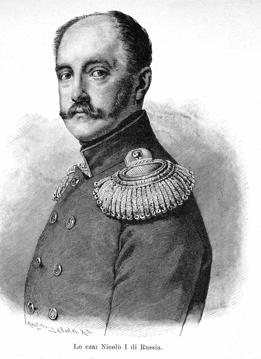 Ritratto di Nicola I Pavlovich di Russia (1796 - 1855) da Unknown artist