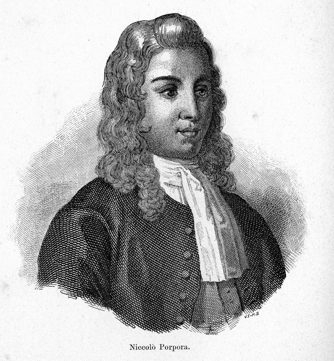 Ritratto di Nicola Porpora (1686 - 1768) compositore italiano da Unknown artist