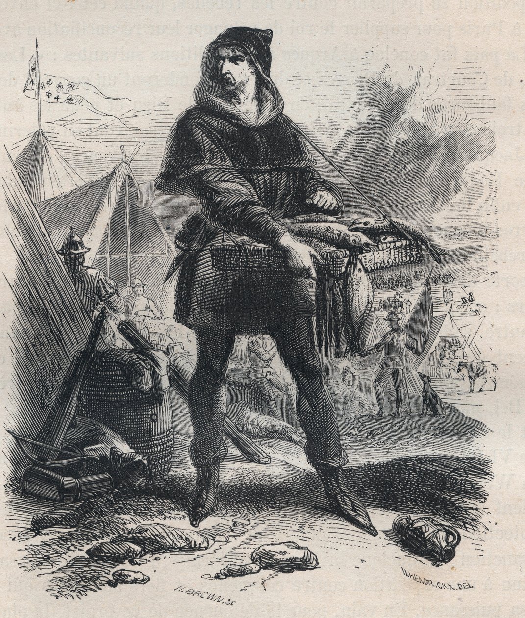 Ritratto di Nicolaas Zannekin (? -1328), contadino fiammingo e leader della rivolta contadina nelle Fiandre (1325-1328) - Ritratto di Nicolaas Zannekin o Nicolas Zanekin, o Zannequin, tribuno e avventuriero fiammingo, leader della rivolta di Karl contro il da Unknown artist