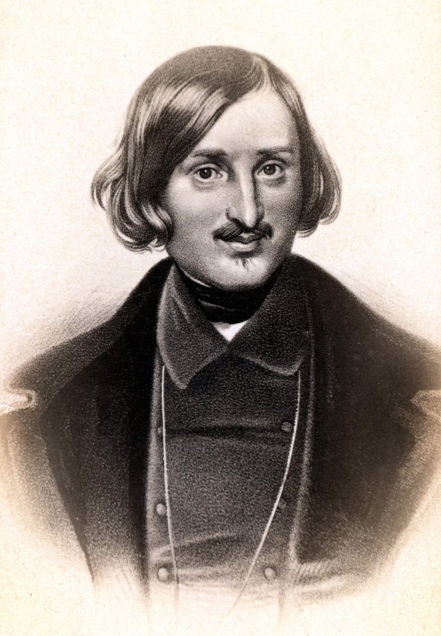 Ritratto di Nicolai Vasilievich, detto in francese Nicolas Gogol (1809-1852), scrittore russo. Incisione XIX secolo da Unknown artist