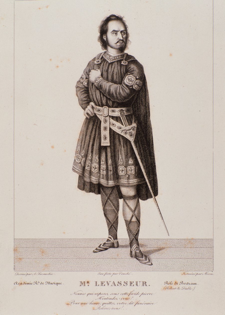 Ritratto di Nicolas Prosper Levasseur come Bertram nell