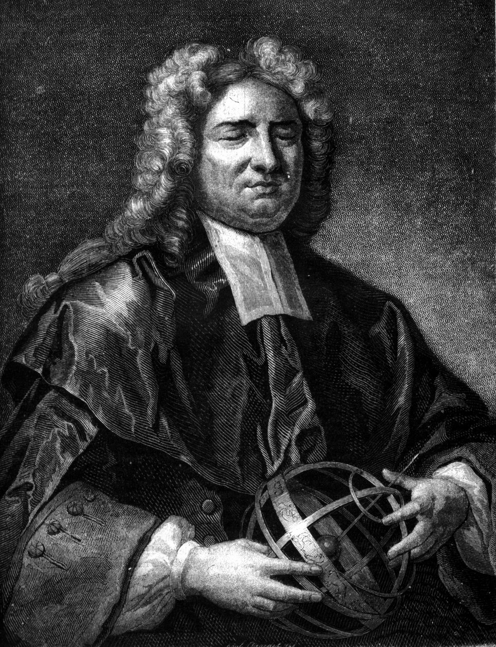 Ritratto di Nicolas Saunderson (1682 - 1739), cieco, professore di matematica all